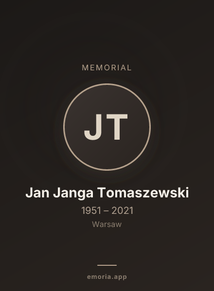 Memorial portrait of Jan Janga Tomaszewski