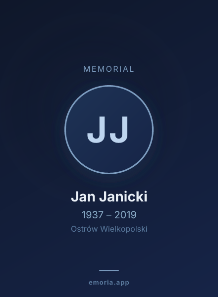 Memorial portrait of Jan Janicki