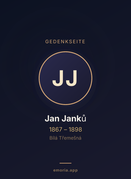 Gedenkportrait von Jan Janků