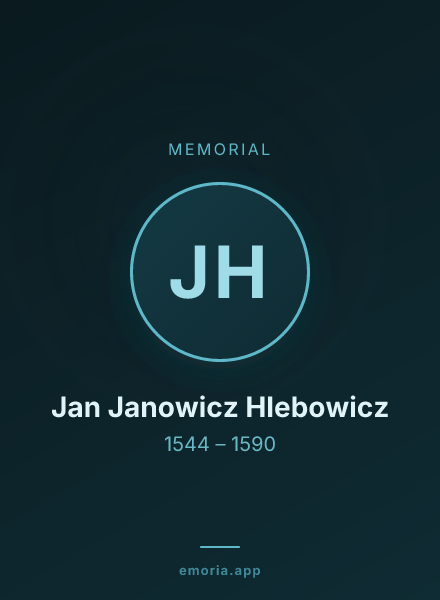 Memorial portrait of Jan Janowicz Hlebowicz