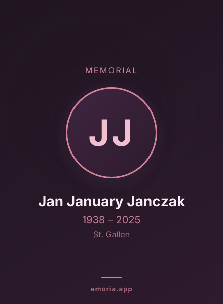 Memorial portrait of Jan January Janczak