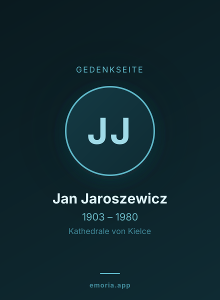 Gedenkportrait von Jan Jaroszewicz