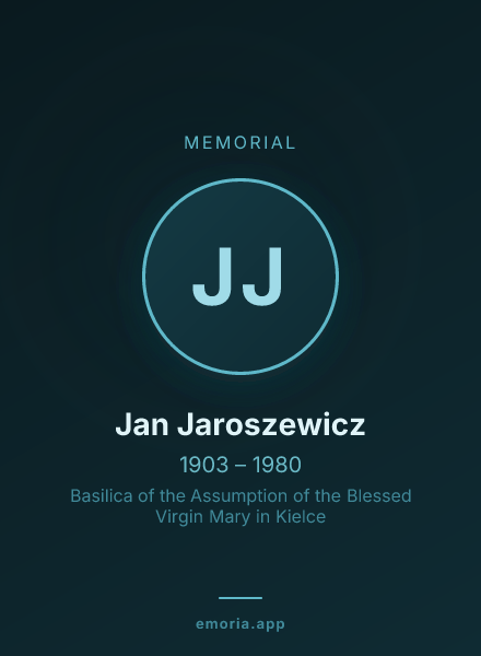 Memorial portrait of Jan Jaroszewicz