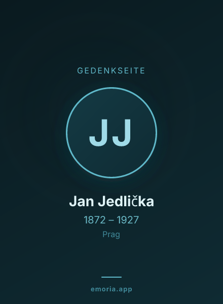 Gedenkportrait von Jan Jedlička