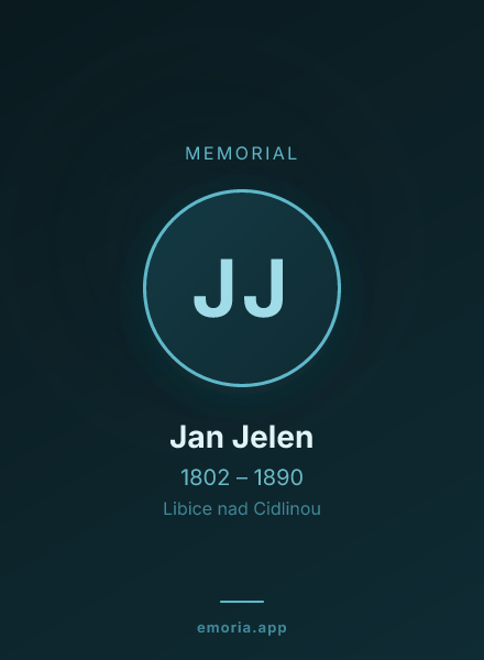 Memorial portrait of Jan Jelen