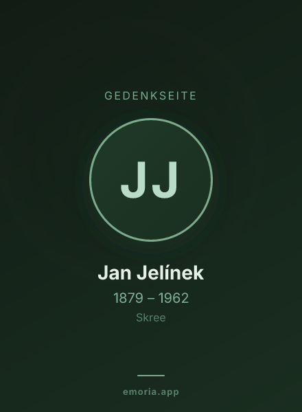 Gedenkportrait von Jan Jelínek