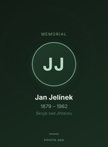 Memorial portrait of Jan Jelínek