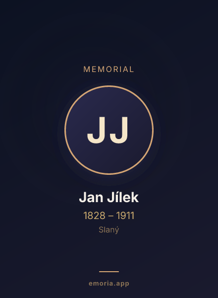 Memorial portrait of Jan Jílek