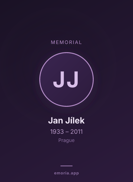 Memorial portrait of Jan Jílek