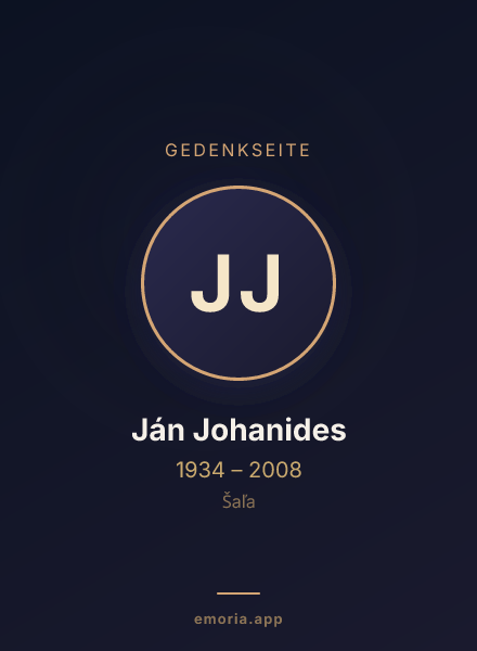 Gedenkportrait von Ján Johanides