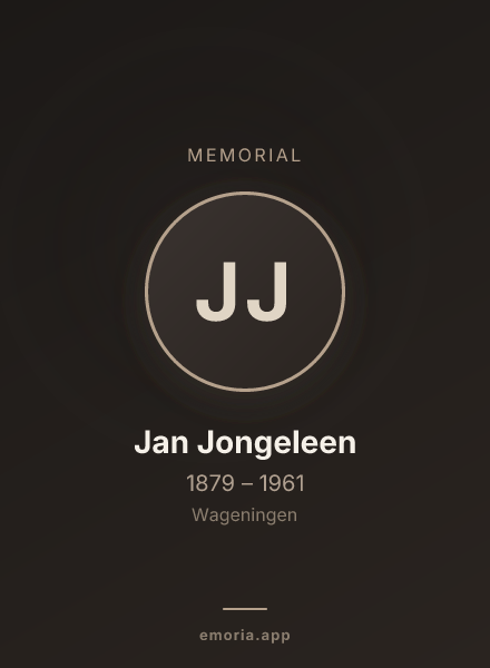 Memorial portrait of Jan Jongeleen