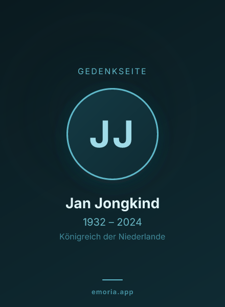 Gedenkportrait von Jan Jongkind