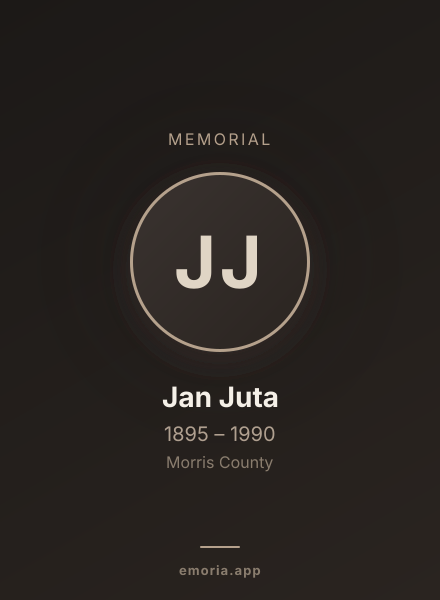 Memorial portrait of Jan Juta
