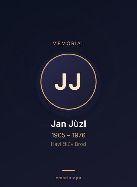 Memorial portrait of Jan Jůzl
