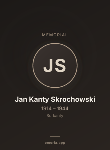 Memorial portrait of Jan Kanty Skrochowski