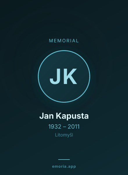 Memorial portrait of Jan Kapusta