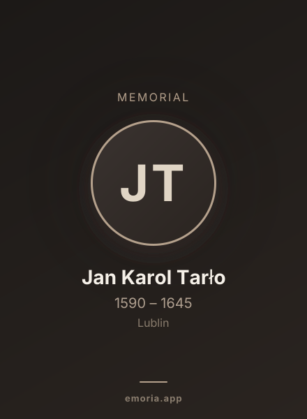 Memorial portrait of Jan Karol Tarło