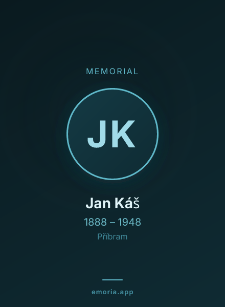 Memorial portrait of Jan Káš