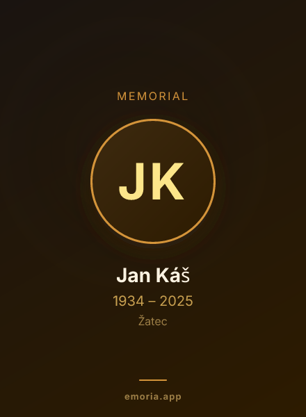 Memorial portrait of Jan Káš