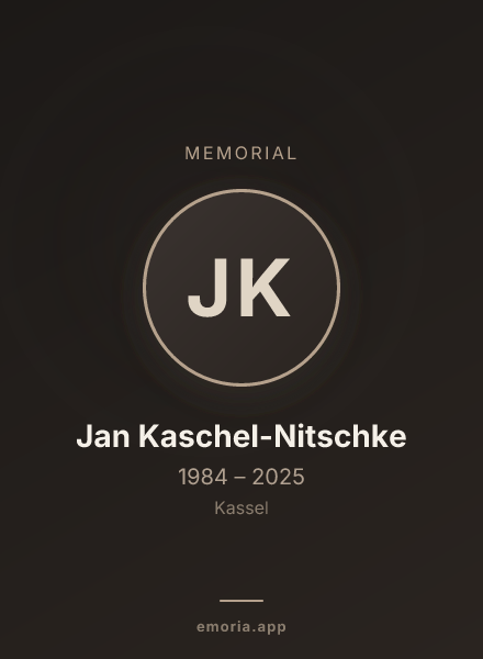 Memorial portrait of Jan Kaschel-Nitschke