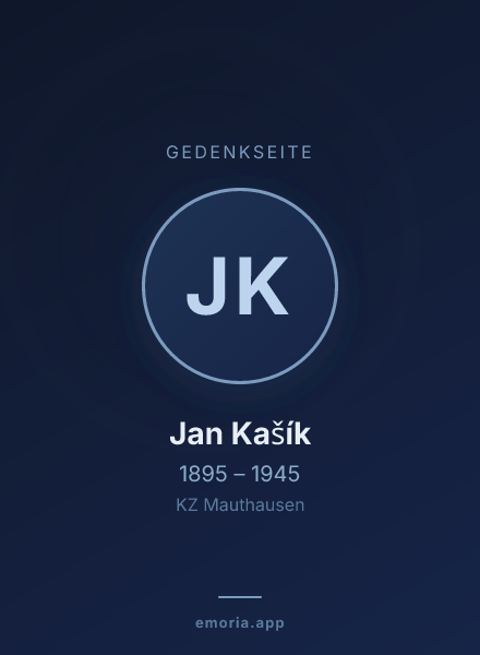 Gedenkportrait von Jan Kašík