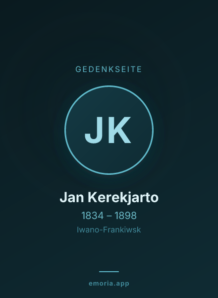 Gedenkportrait von Jan Kerekjarto