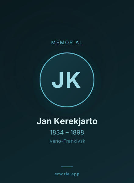 Memorial portrait of Jan Kerekjarto