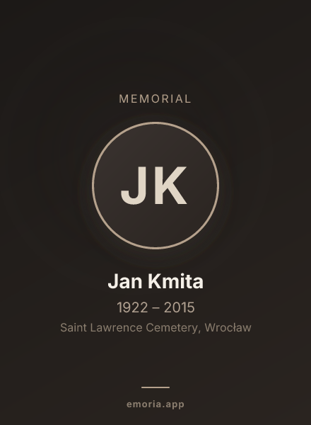 Memorial portrait of Jan Kmita