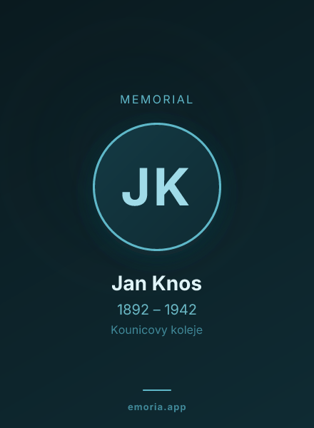 Memorial portrait of Jan Knos