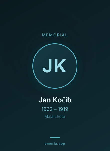 Memorial portrait of Jan Kočíb