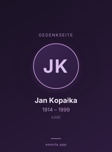 Gedenkportrait von Jan Kopałka