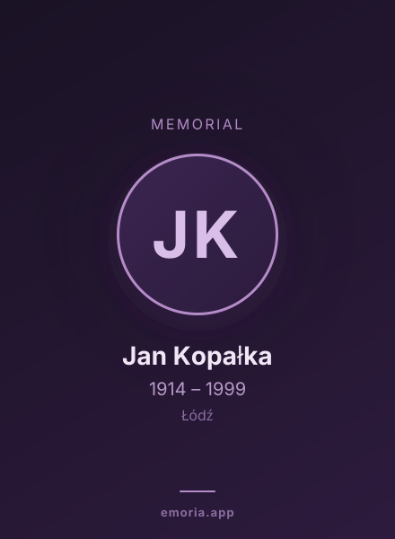 Memorial portrait of Jan Kopałka