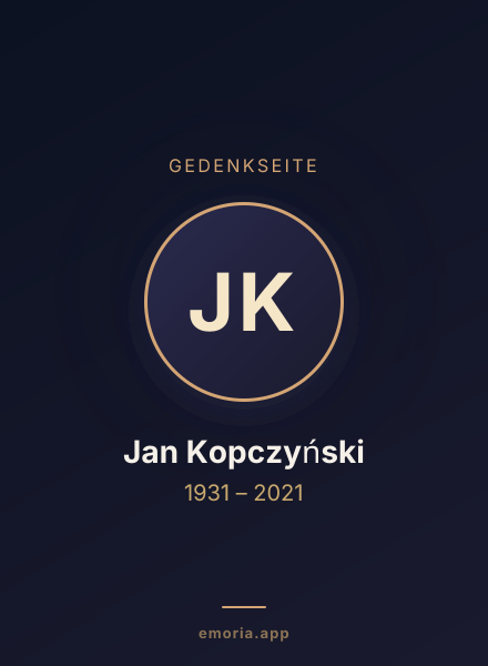 Gedenkportrait von Jan Kopczyński