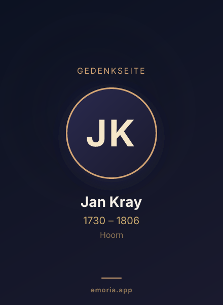 Gedenkportrait von Jan Kray