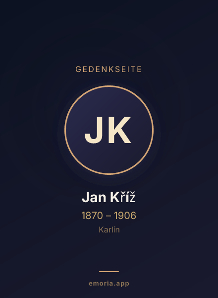 Gedenkportrait von Jan Kříž