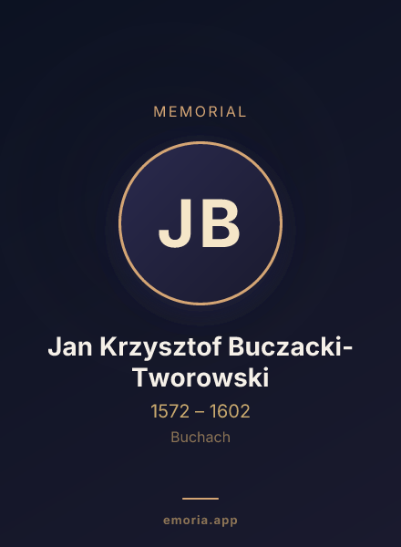 Memorial portrait of Jan Krzysztof Buczacki-Tworowski