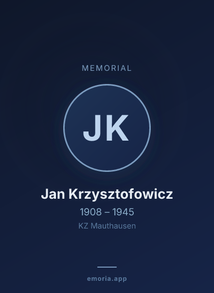 Memorial portrait of Jan Krzysztofowicz