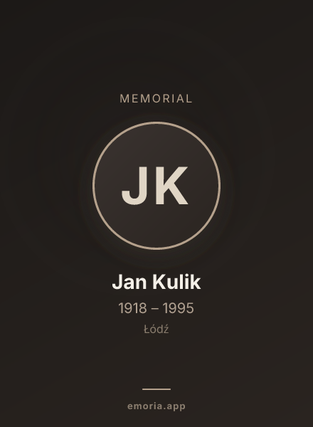 Memorial portrait of Jan Kulik