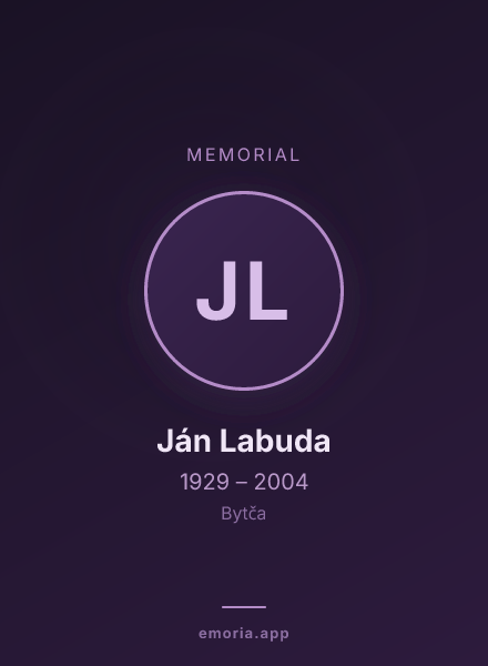Memorial portrait of Ján Labuda