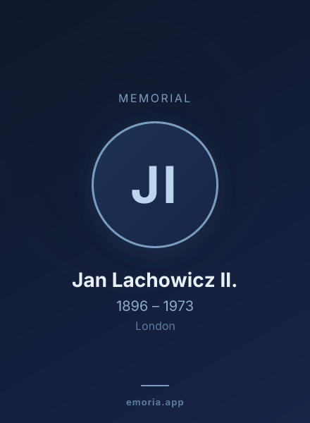 Memorial portrait of Jan Lachowicz II.