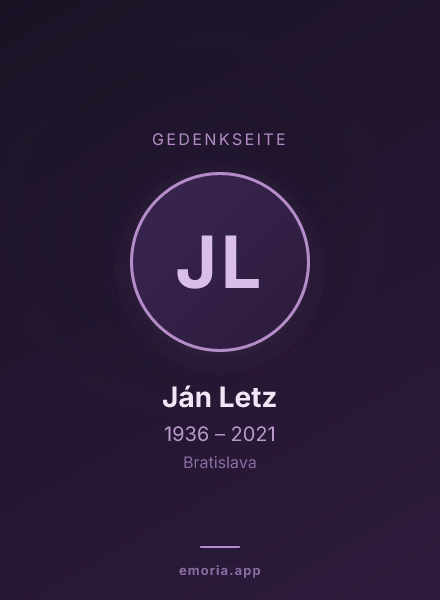Gedenkportrait von Ján Letz