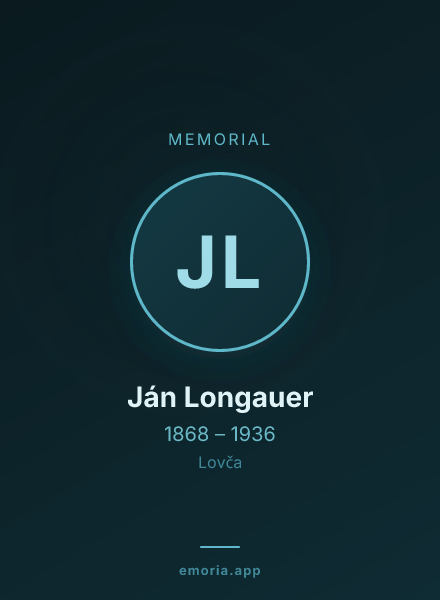 Memorial portrait of Ján Longauer
