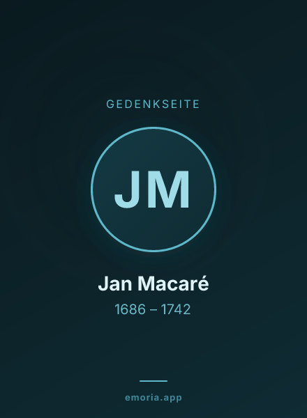Gedenkportrait von Jan Macaré