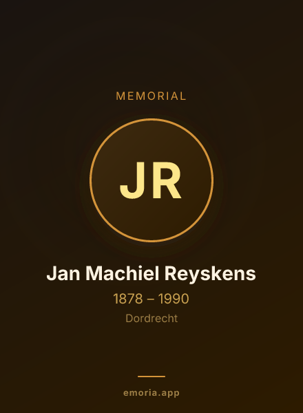 Memorial portrait of Jan Machiel Reyskens