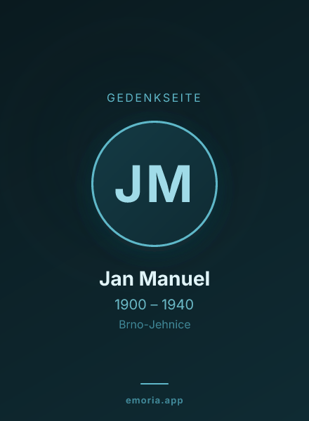 Gedenkportrait von Jan Manuel