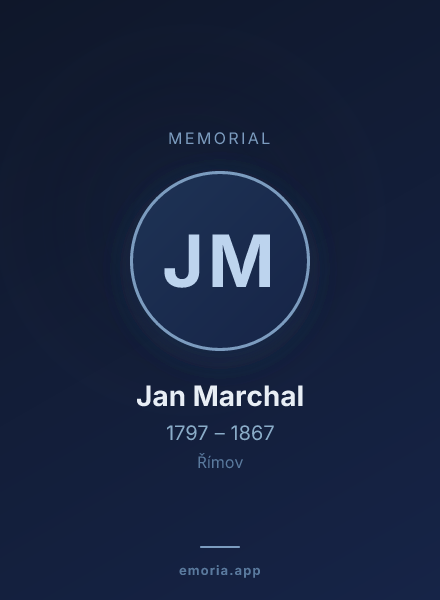 Memorial portrait of Jan Marchal