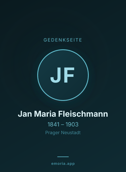 Gedenkportrait von Jan Maria Fleischmann