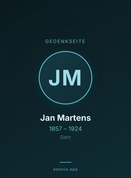 Gedenkportrait von Jan Martens