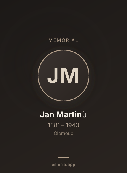 Memorial portrait of Jan Martinů