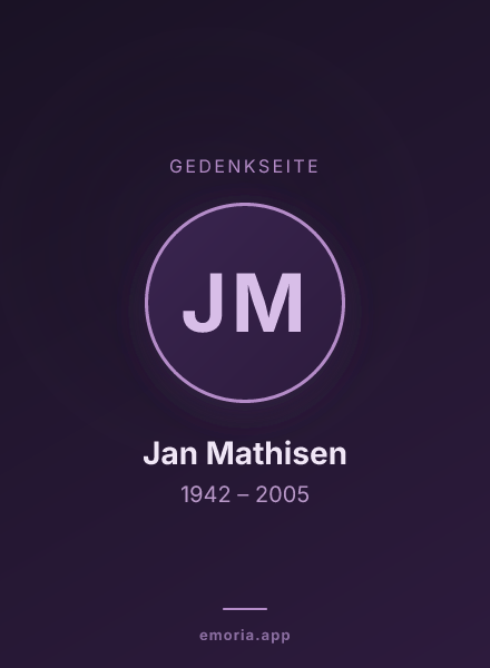 Gedenkportrait von Jan Mathisen